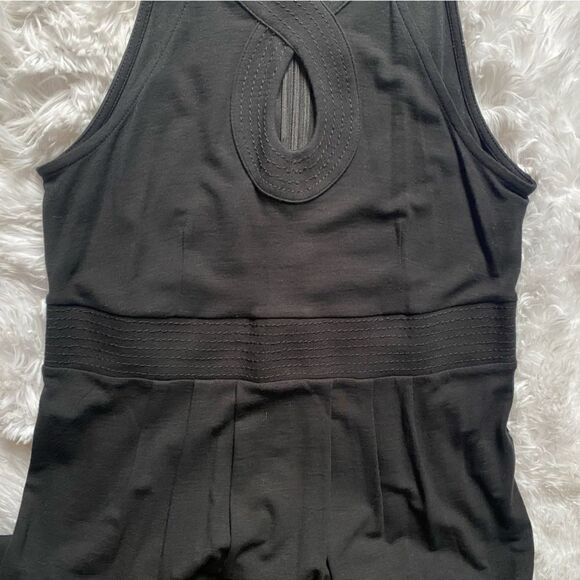 Ann Taylor Loft Dress Sleeveless Black Stretchy Flowy Women’s Size 2 NEW - Picture 5 of 10